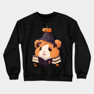 Cute witch guinea pig Crewneck Sweatshirt